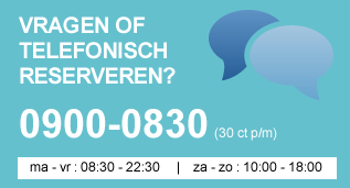 Vragen of telefonisch reserveren?